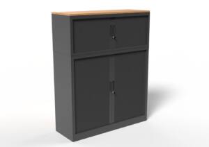 105x120 cm, antraciet met opzetkast